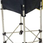 Metal Frame Foldable Tennis / Pickleball Ball Basket Cart