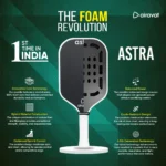 ASTRA PICKLEBALL PADDLE 7417 WITH BAG