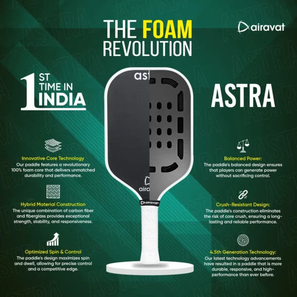 ASTRA PICKLEBALL PADDLE 7417 WITH BAG