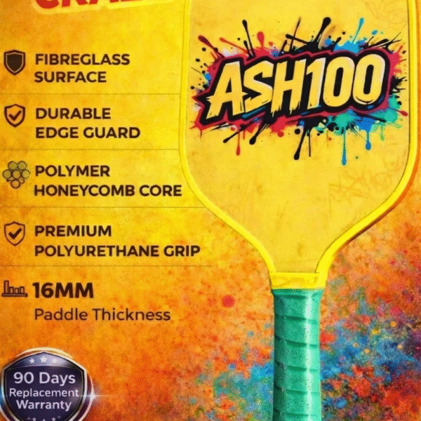 Fiberglass Pickleball Paddle – 16MM ,Yellow