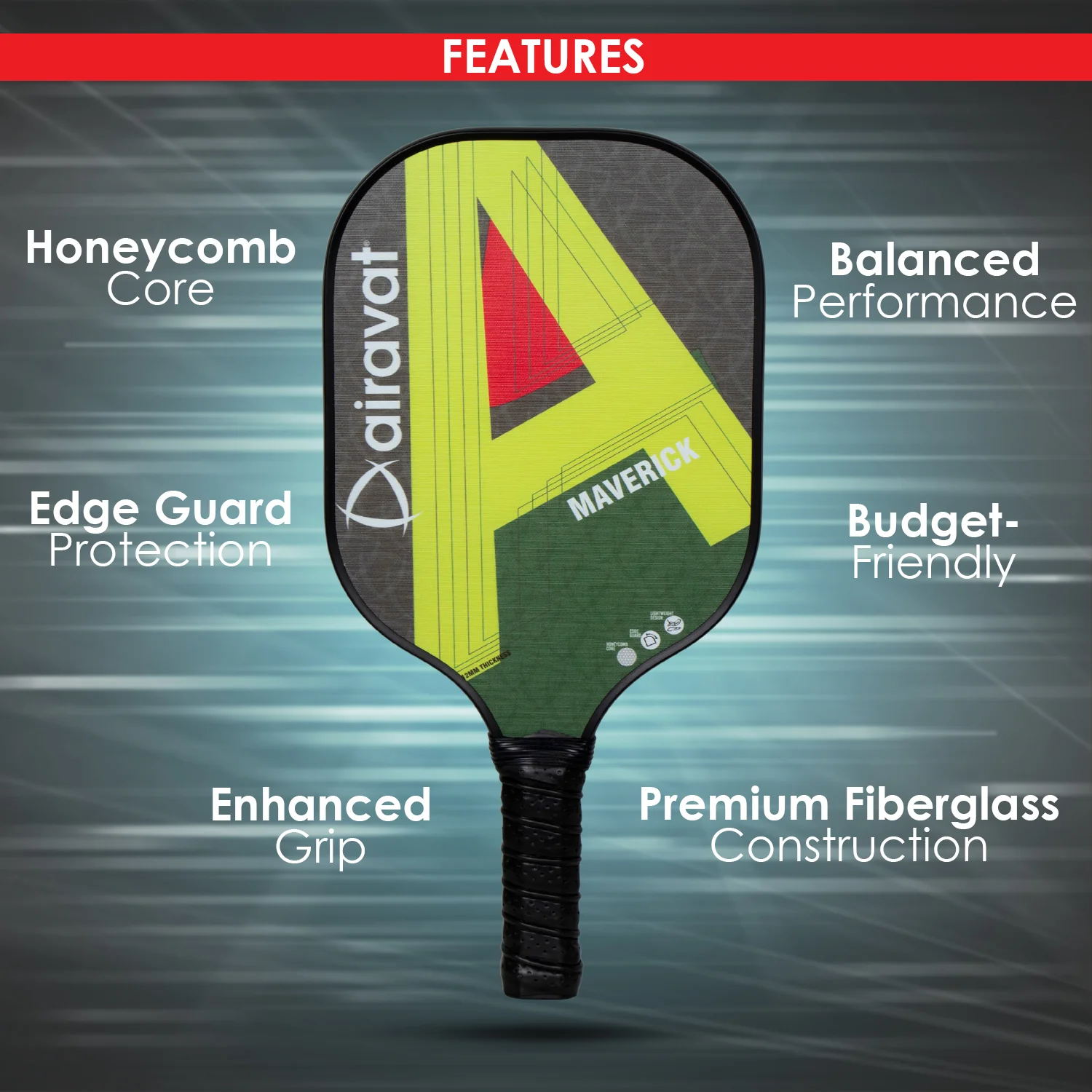 Maverick4_4000x.progressive MAVERICK PICKLEBALL PADDLE 7410 WITH BAG - Image 1
