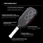 Pro - Aero Metallic T Pickleball Paddle - Image 8