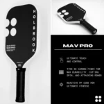 Pro - Mav Pro 16mm 2.0 Pickleball Paddle, Black - Image 6