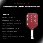 Pro - Aero Kevlar T 16mm Pickleball Paddle - Image 4