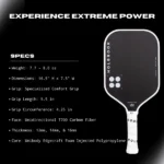 Power Pro Elongated Pickeball Paddle - Image 7